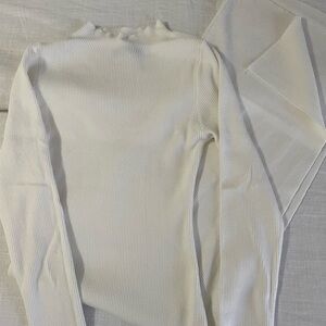 Mock neck body con midi dress